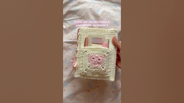 cute #diy #crochet book cover 🎀 #books #book #booklover #aesthetic #crochettutorial #crocheting
