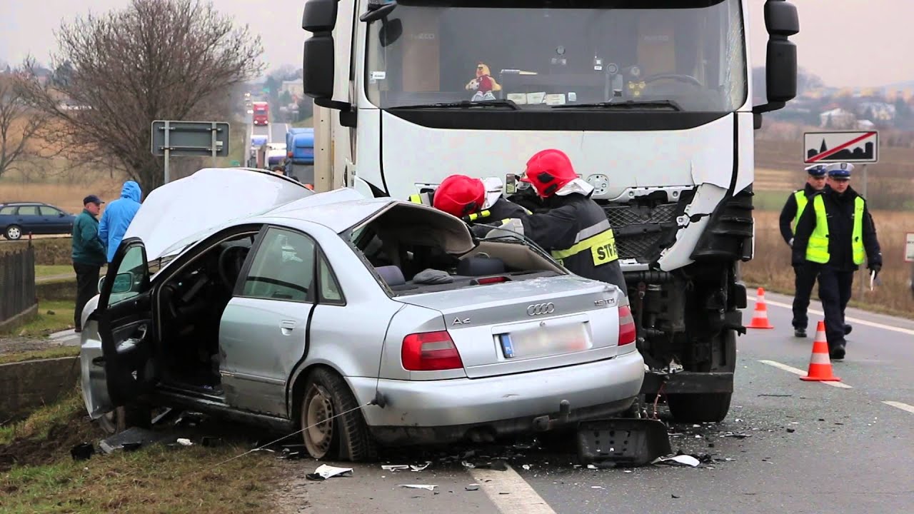 Wypadek w Łężanach YouTube