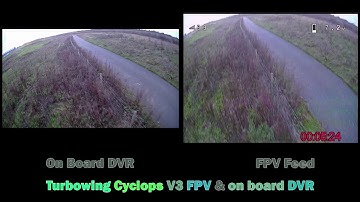 Turbowing Cyclops v3 - DVR & FPV comparison