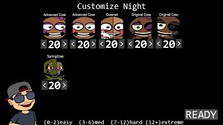 6/20 MODE | FIVE NIGHTS AT COSO 2: REMAKE (OLD VERSION) | MODO 6/20 | CUSTOM NIGHT | FNAF FAN GAME |