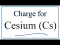 Cesium and Ionic Charges