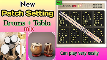 Drums Mix Tabla Patch Setting | Roland Spd 20 | Octapad music |