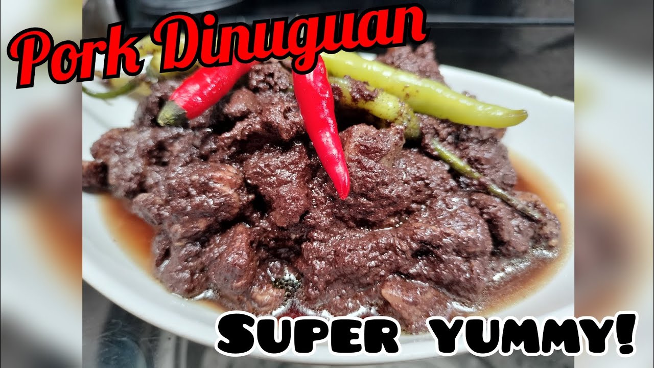 PORK DINUGUAN HOW TO COOK EASY PORK DINUGUAN LUTONG ANING 043