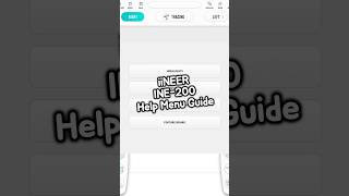 Tooltip INE-200 Help Menu Guide