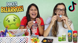 Experimentando doces bizarros do TIKTOK - feat @FamilyFun5