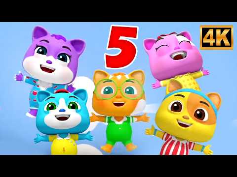 Five Little Kittens Song | Cute Nursery Rhymes & Kids Songs for Babies