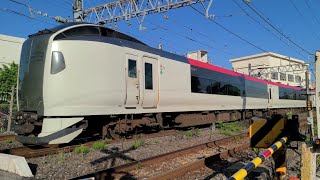 【成田線】2039M 特急成田エクスプレス39号 E259系Ne009編成 Ne018編成 古葉師踏切 通過シーン