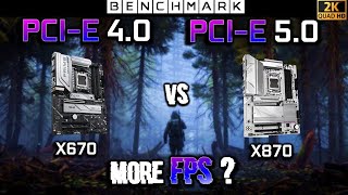 PCI-E 4.0 vs PCI-E 5.0 / RTX 5080 16GB / 1440p / Test in 8 Games
