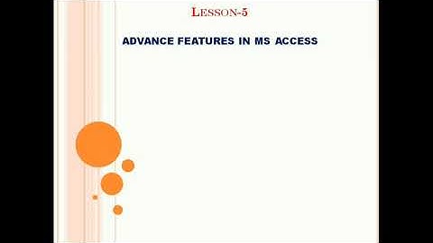 Class 8 Chapter-5 advance features in MS Access, Master table