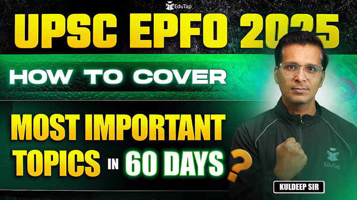 How to Prepare for UPSC EPFO 2025 | UPSC EPFO Online Preparation Strategy | How to Crack UPSC EPFO