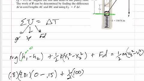 Dynamics - Conservation of Energy example 2