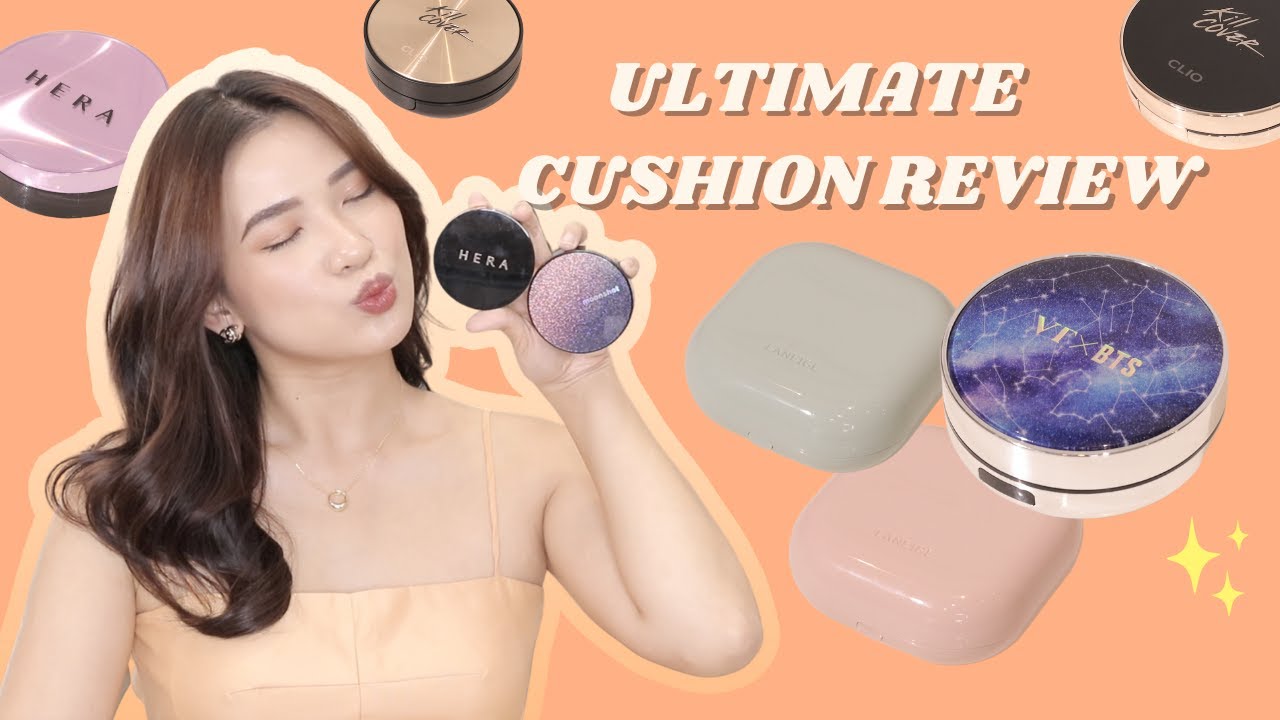 hera รีวิว New Update 8 Cushion Hàn che khuyết điểm - HERA, MOONSHOT, CLIO, VT, LANEIGE | ULTIMATE REVIEW Ep.8