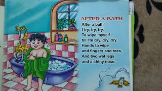 Cl Ukg English Poem After A Bath