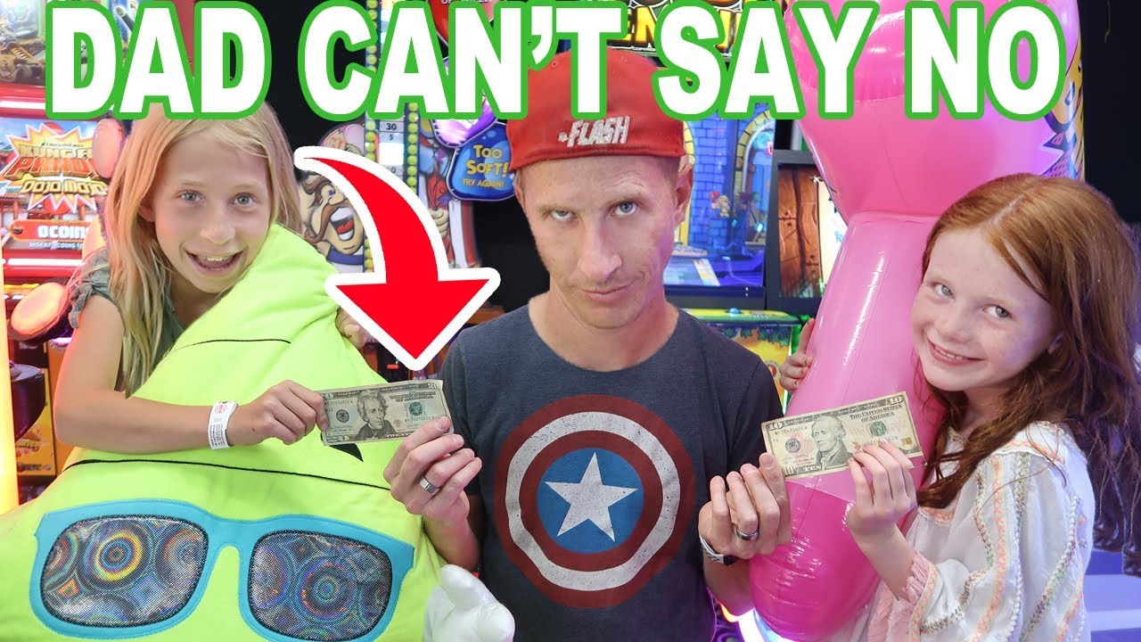 IF KIDS WERE IN CHARGE! dad can't say NO for 24 HOURS!