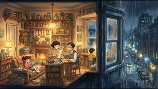 Falling Asleep to a Soft Ghibli Hug & Delicious Cook & Rainy New York Night + Piano | Heal Cozy Time screenshot 3