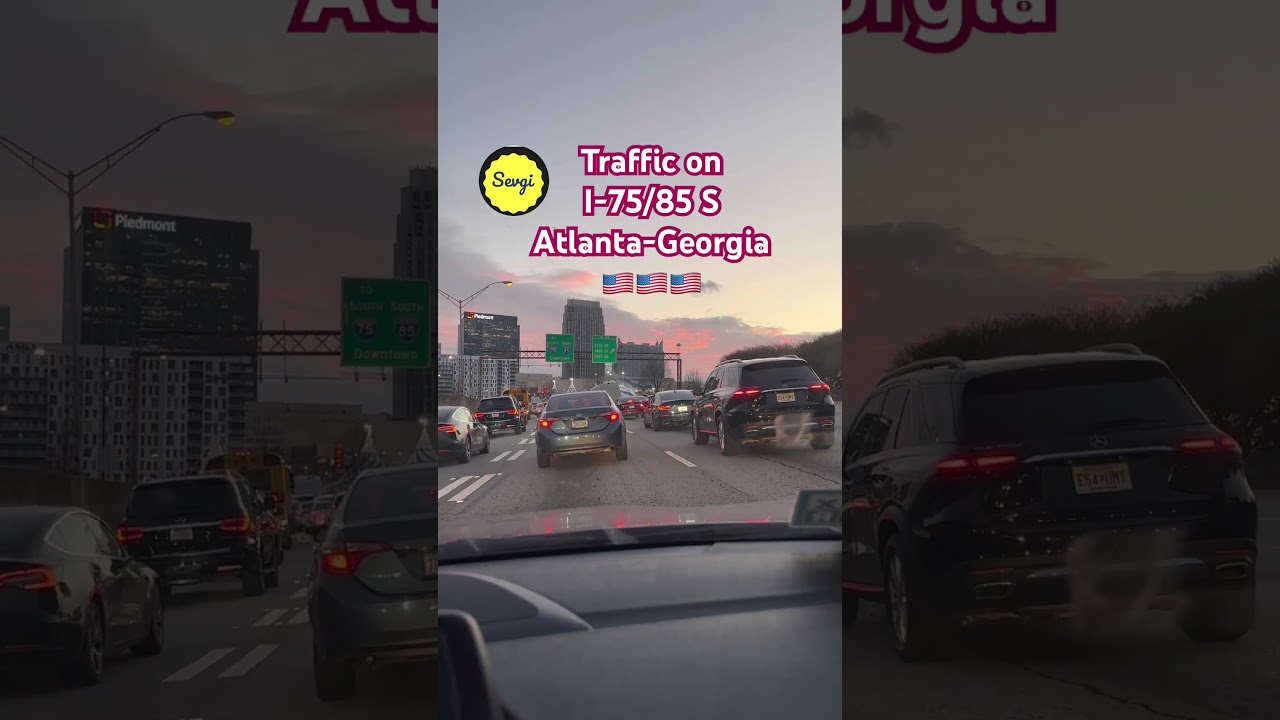 Evening Traffic on I-75/85 South, ATL-GA