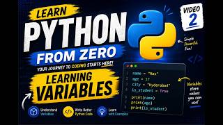 Learning python from 0  video 2 . Learning variables