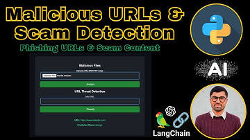 Malicious URLs Detection in Python | Scam & Phishing Detection Using Machine Learning | Genai