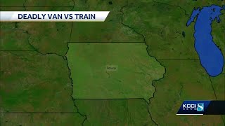 2 killed in van versus train crash in northeast Iowa