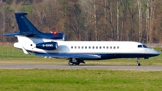 Dassault Falcon 7X G-SVNX Short Take-Off at Bern