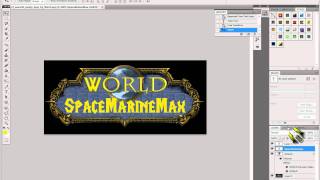 How to Make World of Warcraft Logo part 1