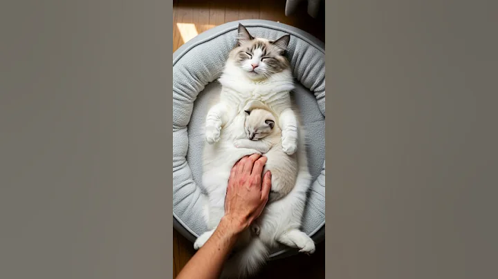 Watch the video about The Cat That Cuddles Its Kitten In A Security Blanket