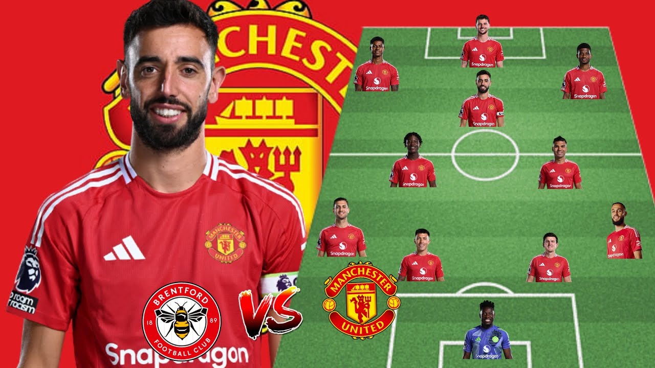 🚨MANCHESTER UNITED POTENTIAL LINEUP AGAINST BRENTFORD 🚨🔥ENGLISH PREMIER LEAGUE 🔥