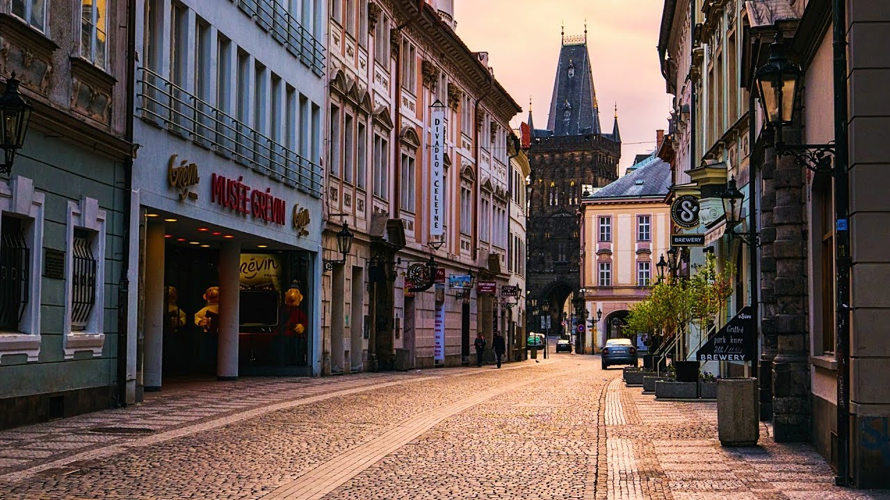 Driving in Prague at sunrise | From The Car POV ( Czech Republic )
