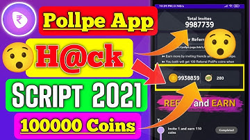 Pollpe Unlimited Refer Bypass Script 2021 | Pollpe Hack Trick | Pollpe App Script | Pollpe App Hack