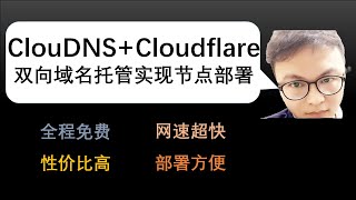 百分百白嫖ClouDNS永久免费域名并托管cloudflare边缘证书 | 超快上网节点搭建 | 彻底解决双向解析 | 流畅播放8K、4K视频 | 免费域名 | #双向解析 #代理节点搭建