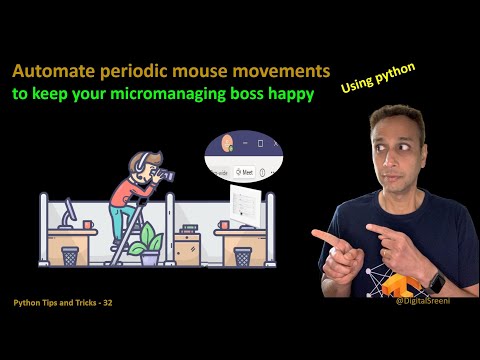 Automate periodic mouse movements using python