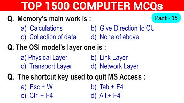 🔥1500 Computer Fundamentals MCQs | Crack Any Exam Easily! 