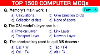🔥1500 Computer Fundamentals MCQs | Crack Any Exam Easily!
