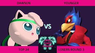 Dawson (Jigglypuff) vs. Younger (Falco) - ECF 176 Top 24 Losers Round 3 SSBM