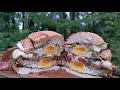 Лучший охотничий сэндвич с яйцом 🥚🥪😋 | The best hunting sandwich with egg 🥚🥪😋