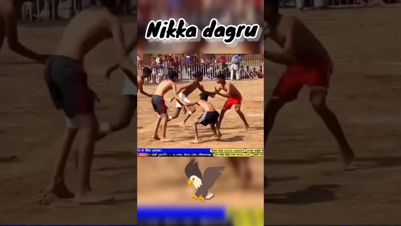 nikka dagru top action raid style in kabaddi 