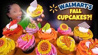Walmart Fall Cupcakes! 🍂 ASMR Mukbang