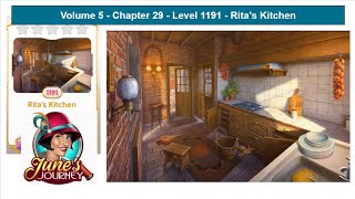 June's Journey - Volume 5 - Chapter 29 - Level 1191 - Rita's Kitchen (Complete Gameplay, in order)
