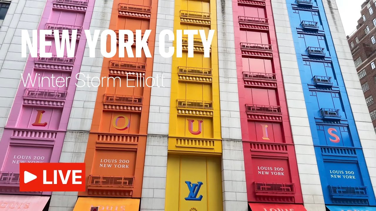 NYC Live - Winter Storm Elliott Arrives (Dec 23, 2022) - YouTube