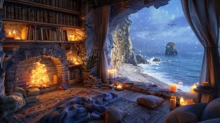 💨Calming Blizzard Sounds for Deep Sleep | Snow Storm Sleep Sounds