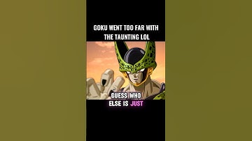 Goku Went Too Far With The Taunting Lol 🤯 #crashout #cell #sparkingzero #dragonball #dbz