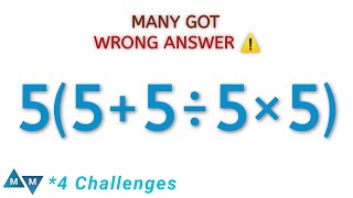 4 Tricky Maths Expressions | Many Got The Wrong Answers!