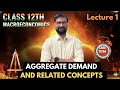 AGGREGATE DEMAND AND RELATED CONCEPTS | class 12th | lecture 1 | macroeconomics