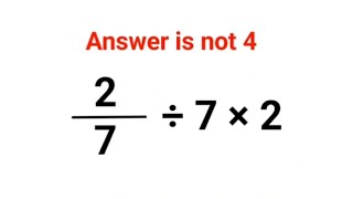 27 7 2 Answer Is Not 4. Can You Solve This Iq Test?