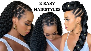 🔥QUICK & EASY HAIRSTYLE ON NATURAL HAIR / TUTORIALS / Protective Style / Tupo1