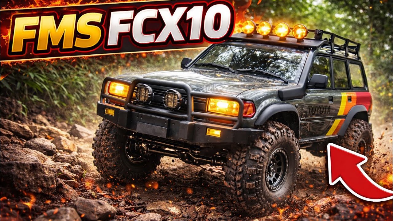 FMS FCX10 El CRAWLER que Sorprendió a Todos Review + Test Extremo!!