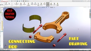 CONNECTING ROD PART DRAWING IN SOLID WORKS.