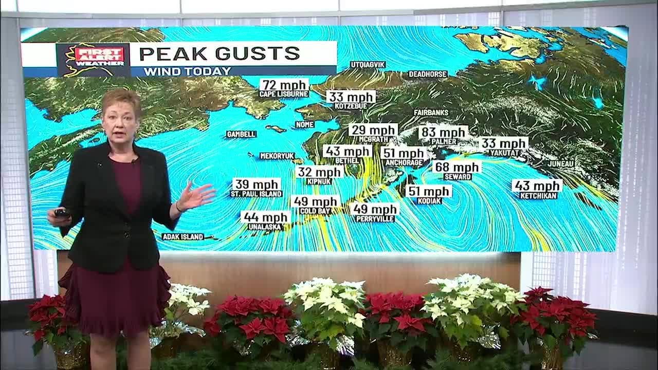 Deep cold and deep snow covering AK