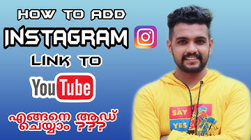 How to Add an Instagram Link to your YouTube Channel Malayalam / Add Link In Youtube description