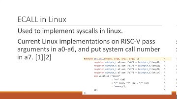 ECALL instruction in risc-v
